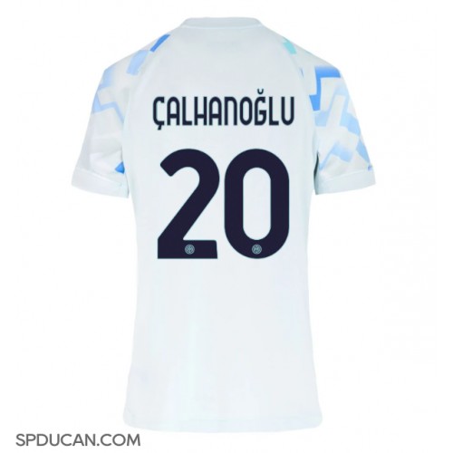 Zenski Nogometni Dres Inter Milan Hakan Calhanoglu #20 Gostujuci 2025-26 Kratak Rukav Zenski Nogometni Dres Inter Milan Hakan Calhanoglu #20 Gostujuci 2025-26 Kratak Rukav